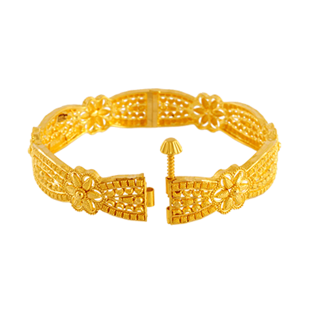 22KT Yellow Gold Bangle For Women - Image 2