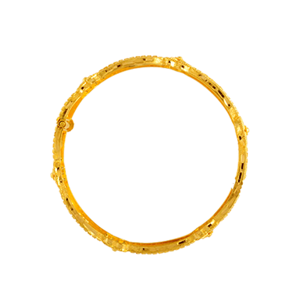 22KT Yellow Gold Bangle For Women - Image 3