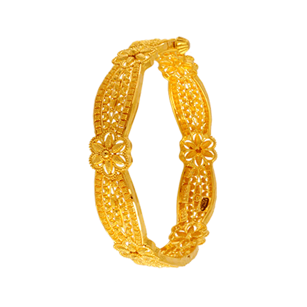 22KT Yellow Gold Bangle For Women