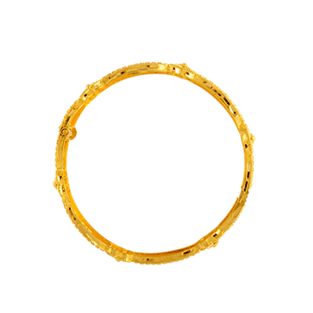 22KT Yellow Gold Bangle For Women - Image 3