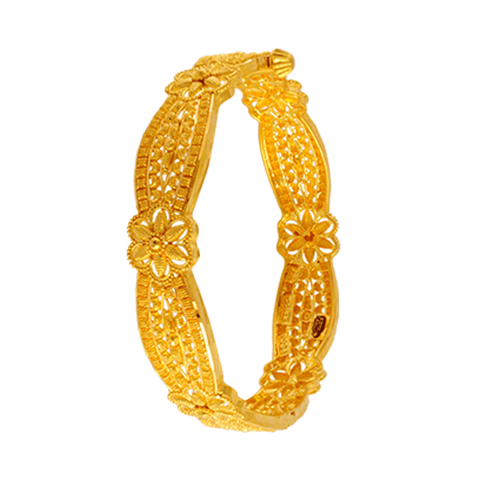 22KT Yellow Gold Bangle For Women