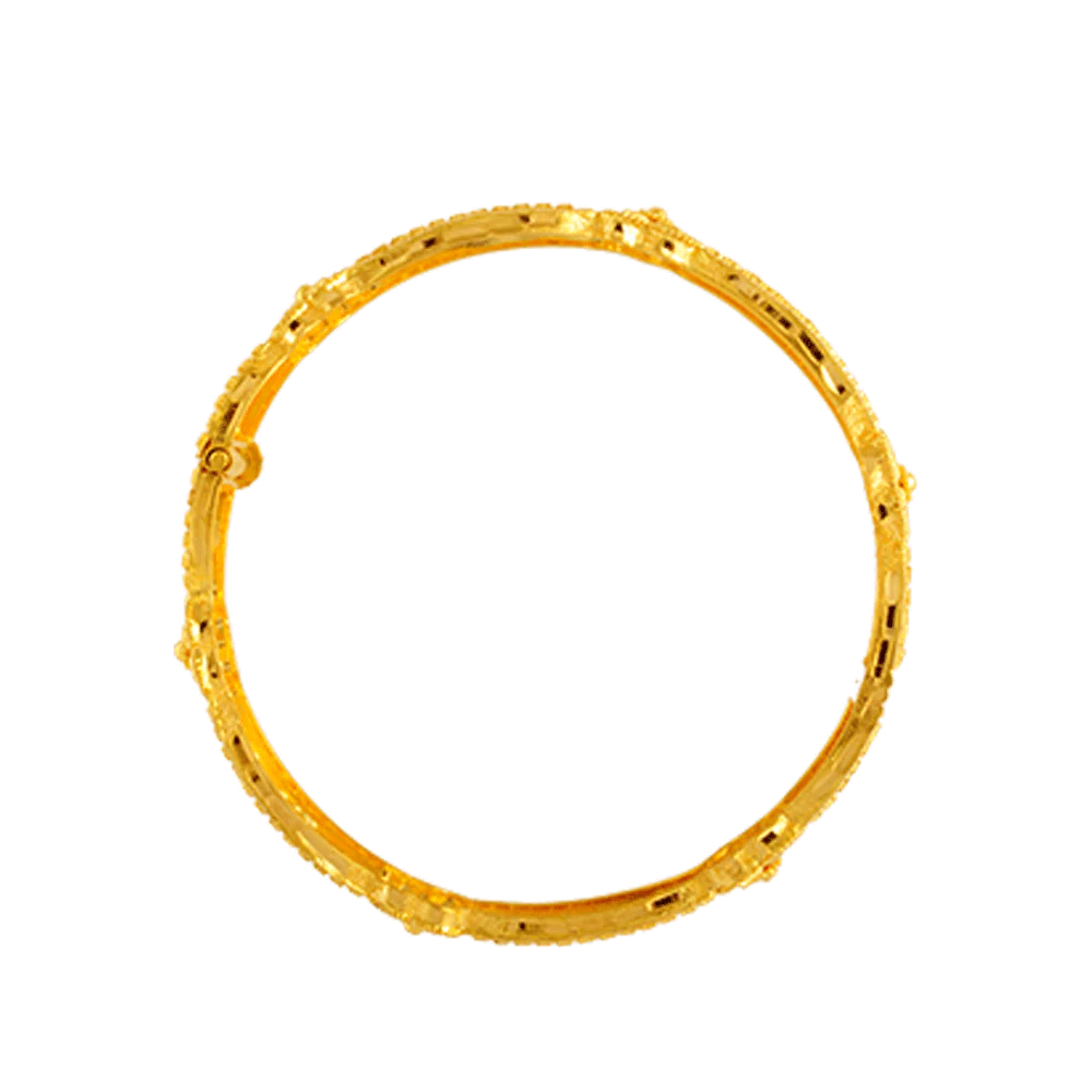 22KT Yellow Gold Bangle For Women - Image 3