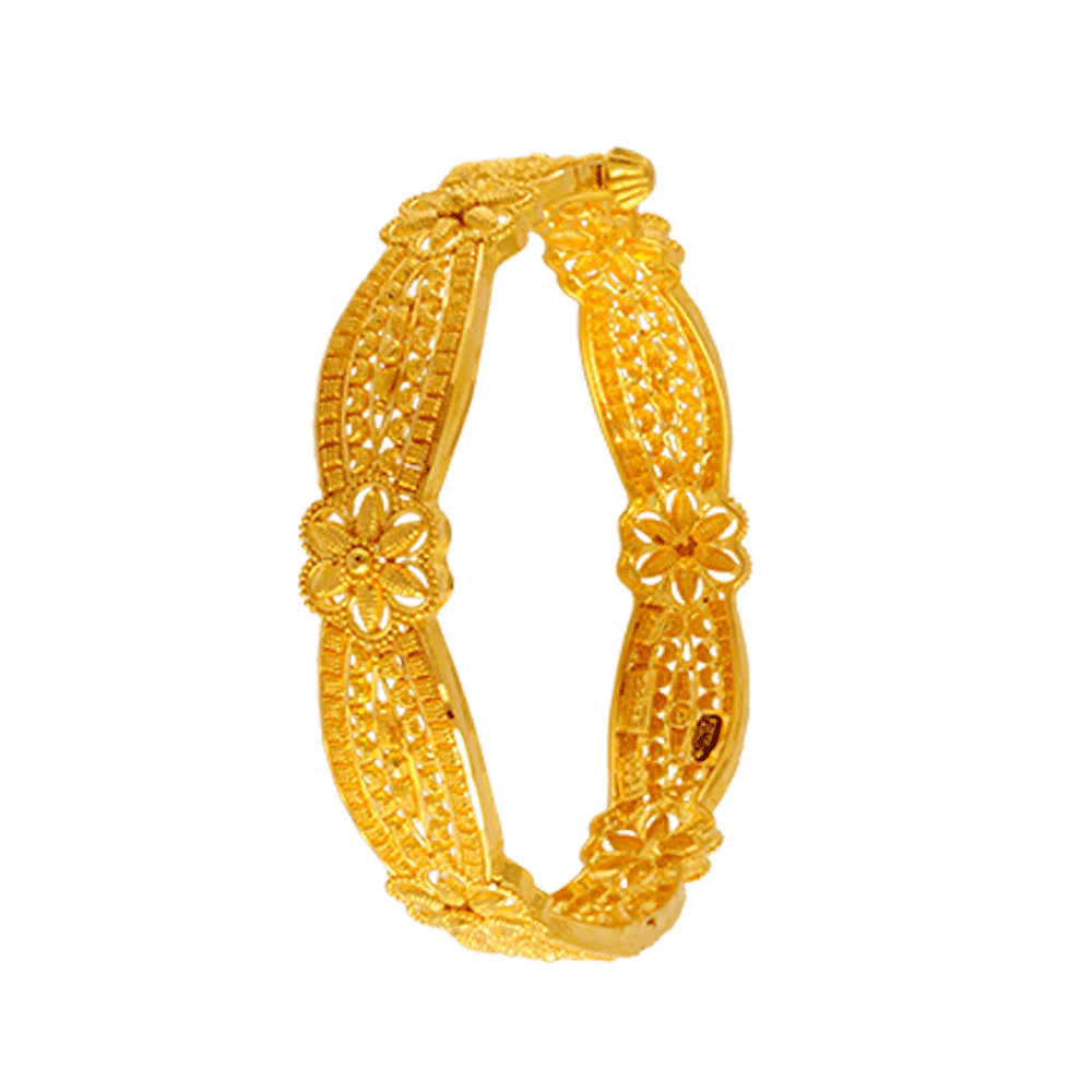 22KT Yellow Gold Bangle For Women