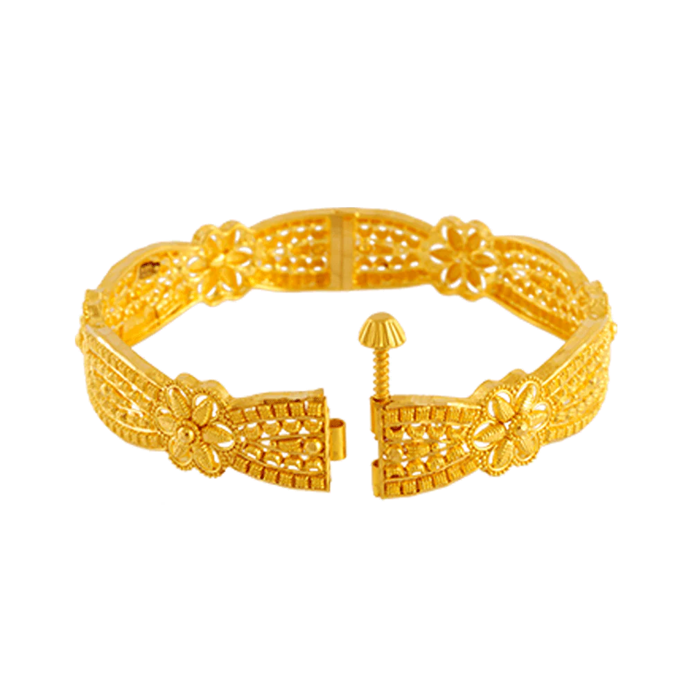 22KT Yellow Gold Bangle For Women - Image 2