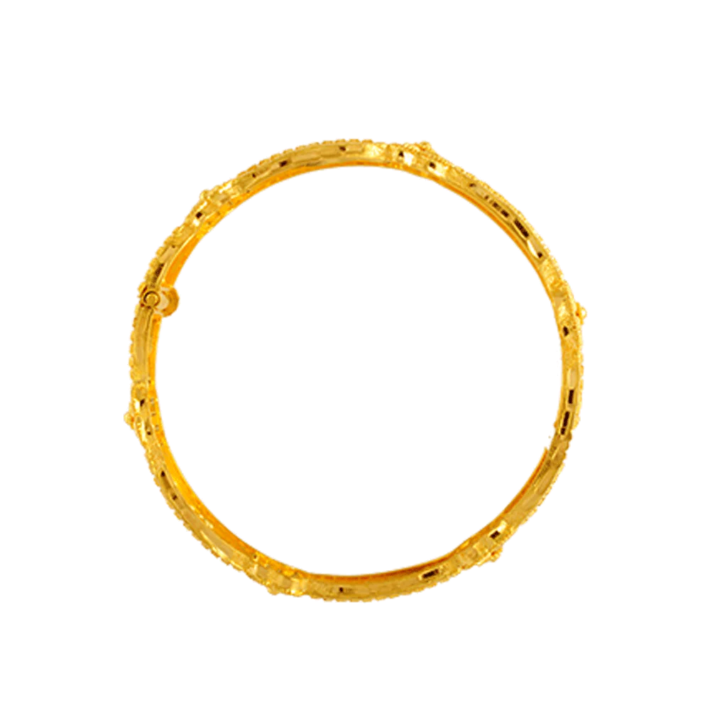 22KT Yellow Gold Bangle For Women - Image 3