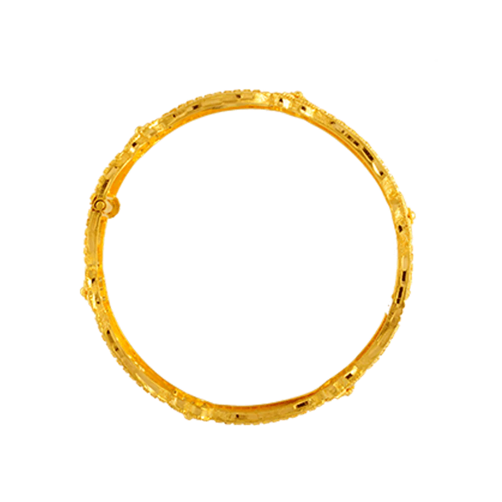 22KT Yellow Gold Bangle For Women - Image 2