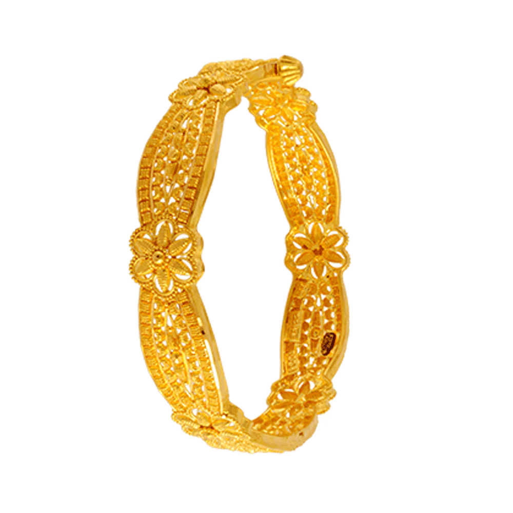 22KT Yellow Gold Bangle For Women