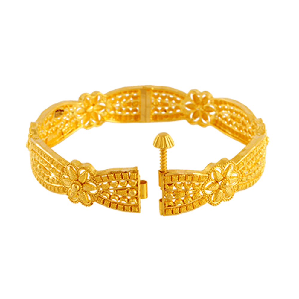 22KT Yellow Gold Bangle For Women - Image 2