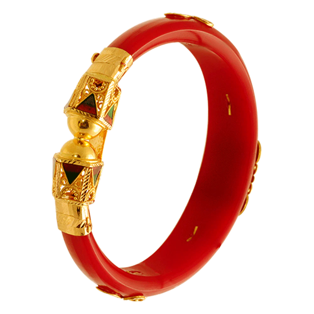 22KT Yellow Gold Bangle For Women - Image 6