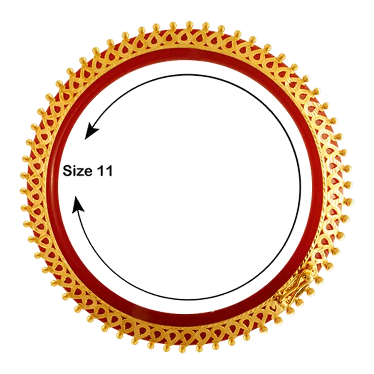 22KT Yellow Gold Bangle For Women - Image 2