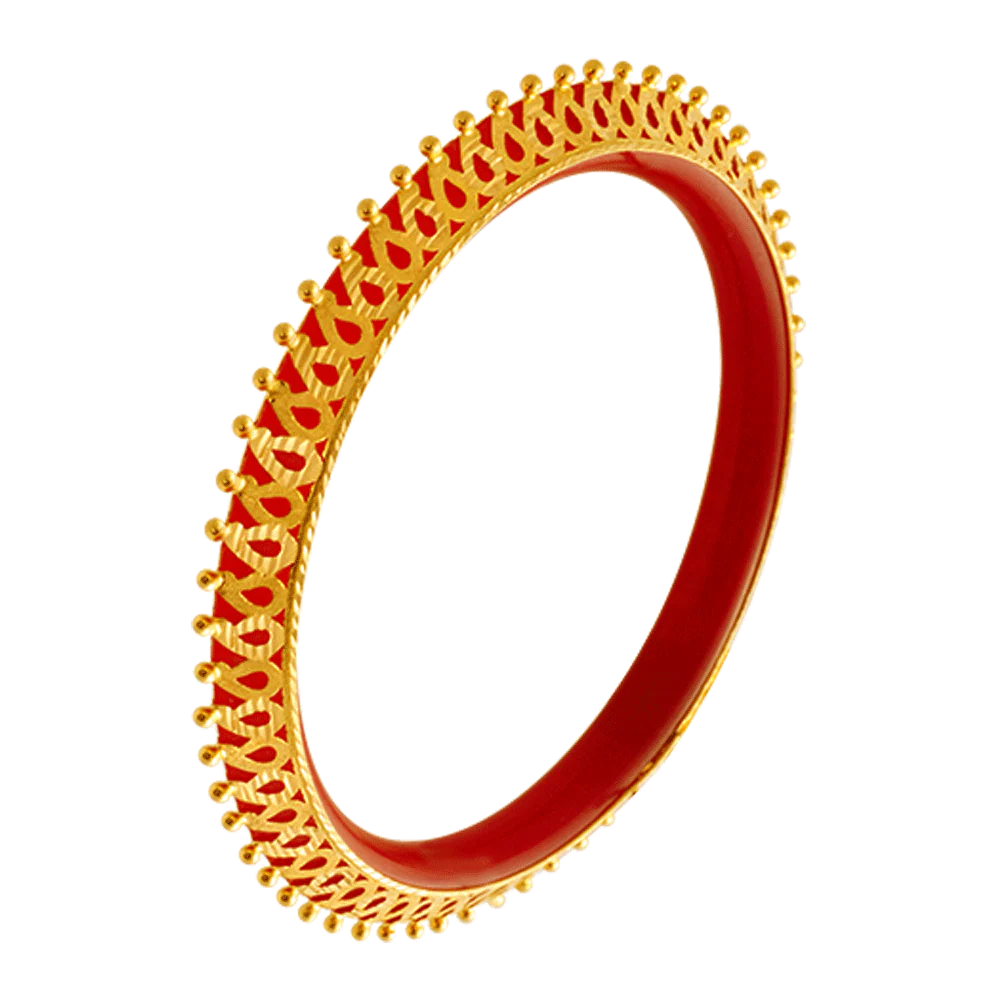22KT Yellow Gold Bangle For Women - Image 5
