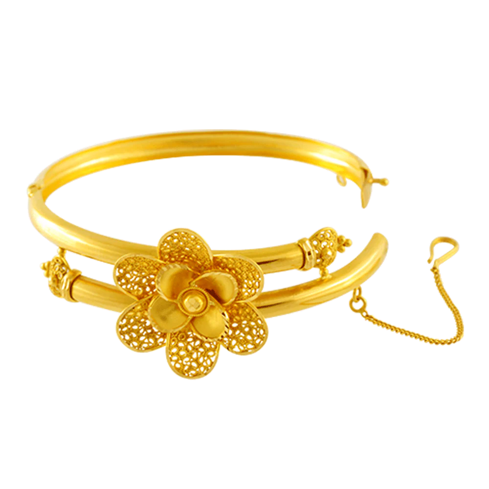 22KT Yellow Gold Bangle For Women - Image 2