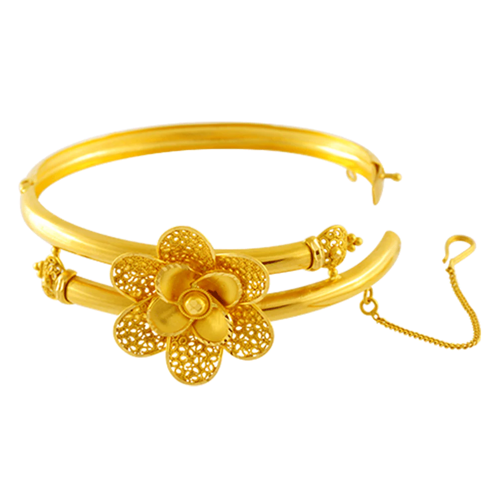 22KT Yellow Gold Bangle For Women - Image 2