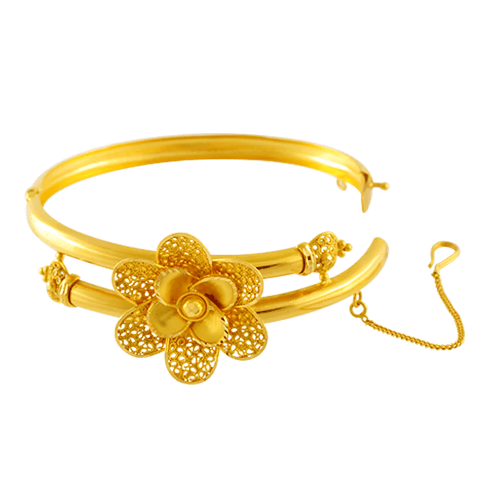 22KT Yellow Gold Bangle For Women