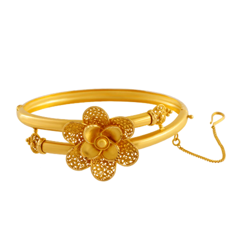 22KT Yellow Gold Bangle For Women - Image 2