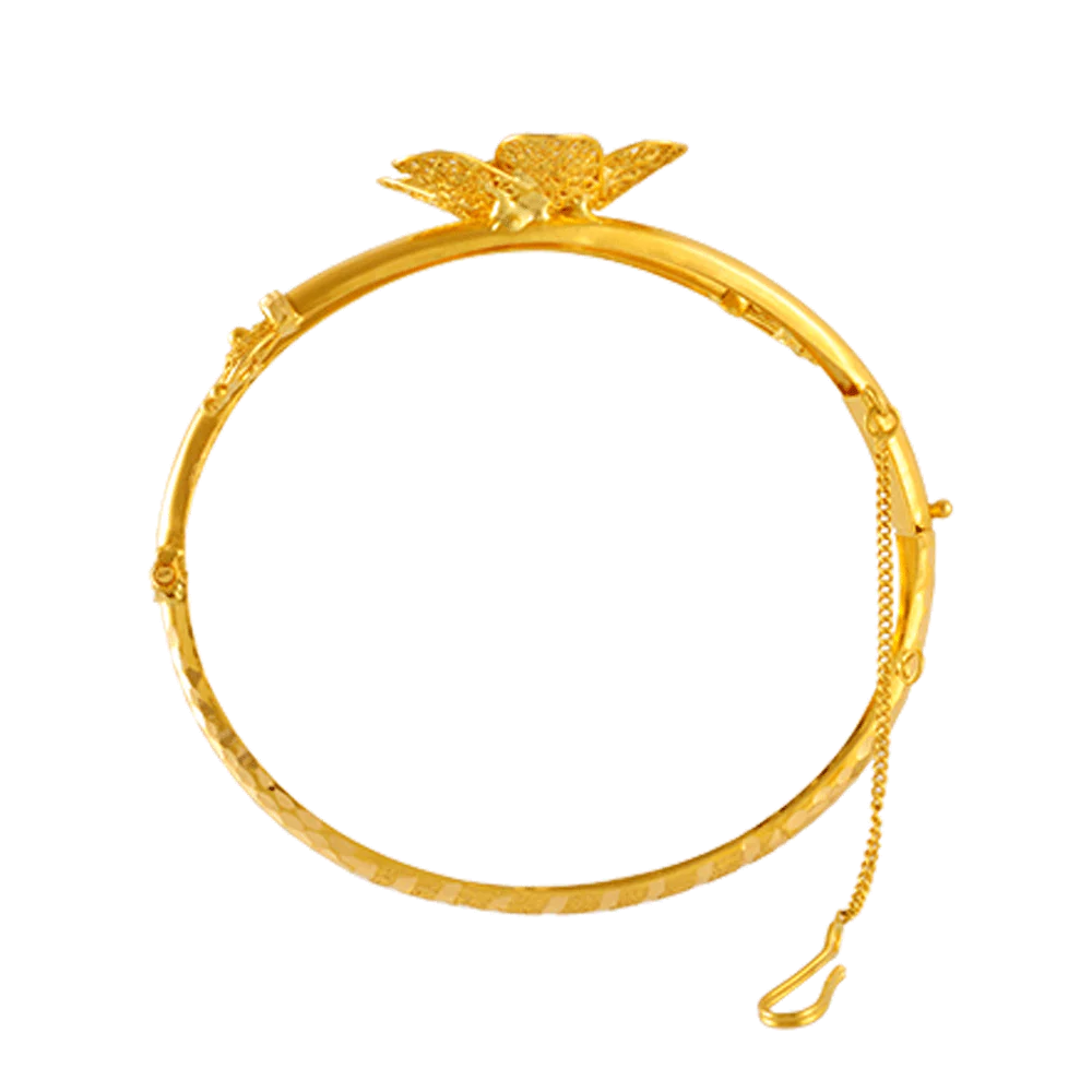 22KT Yellow Gold Bangle For Women - Image 3