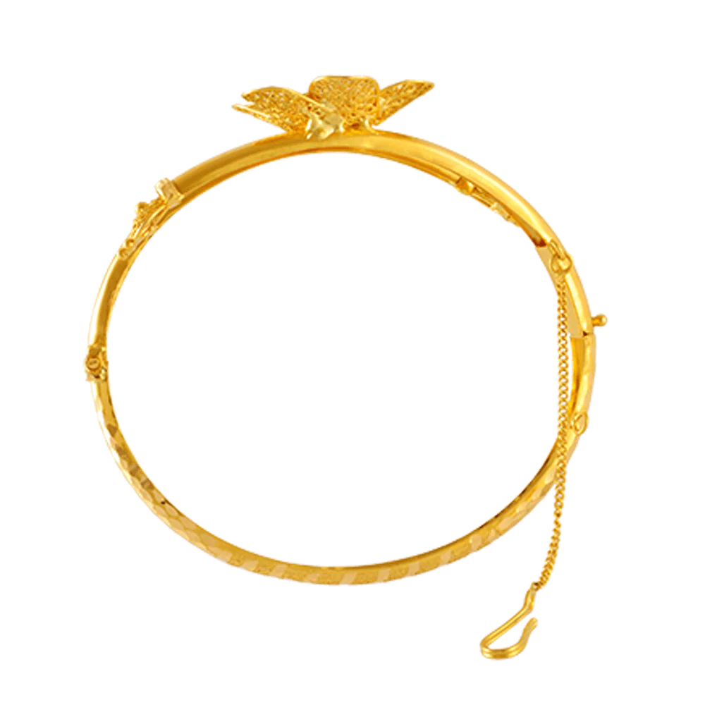 22KT Yellow Gold Bangle For Women - Image 3