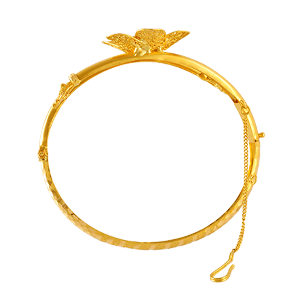 22KT Yellow Gold Bangle For Women - Image 3