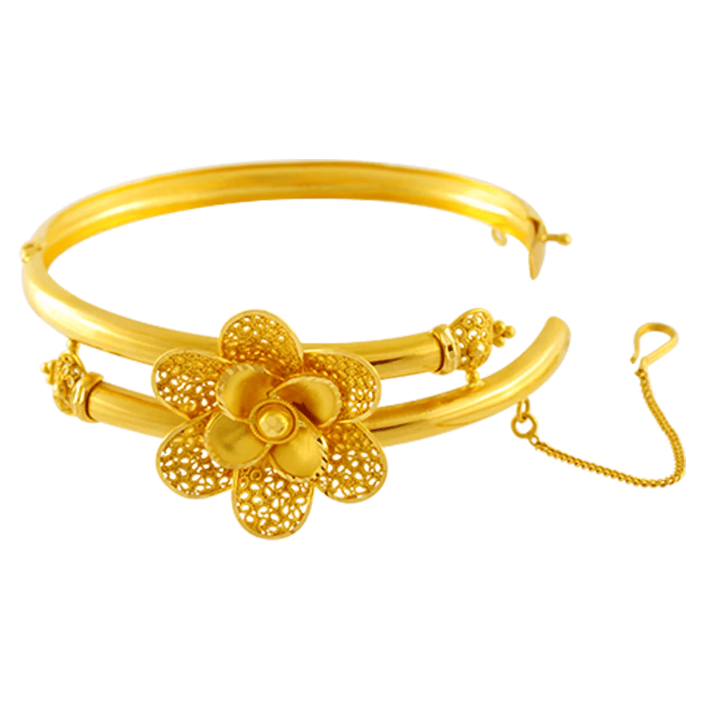 22KT Yellow Gold Bangle For Women - Image 2