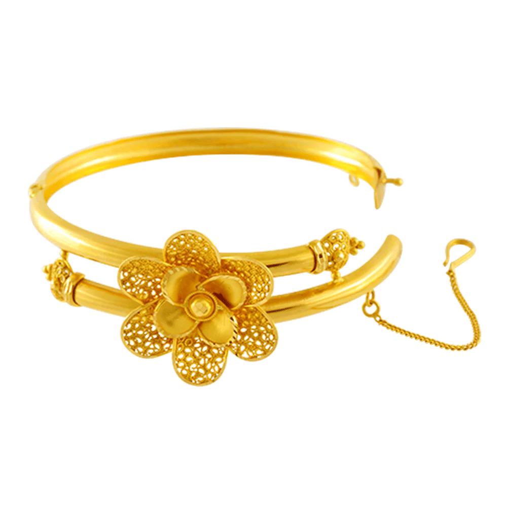 22KT Yellow Gold Bangle For Women - Image 2