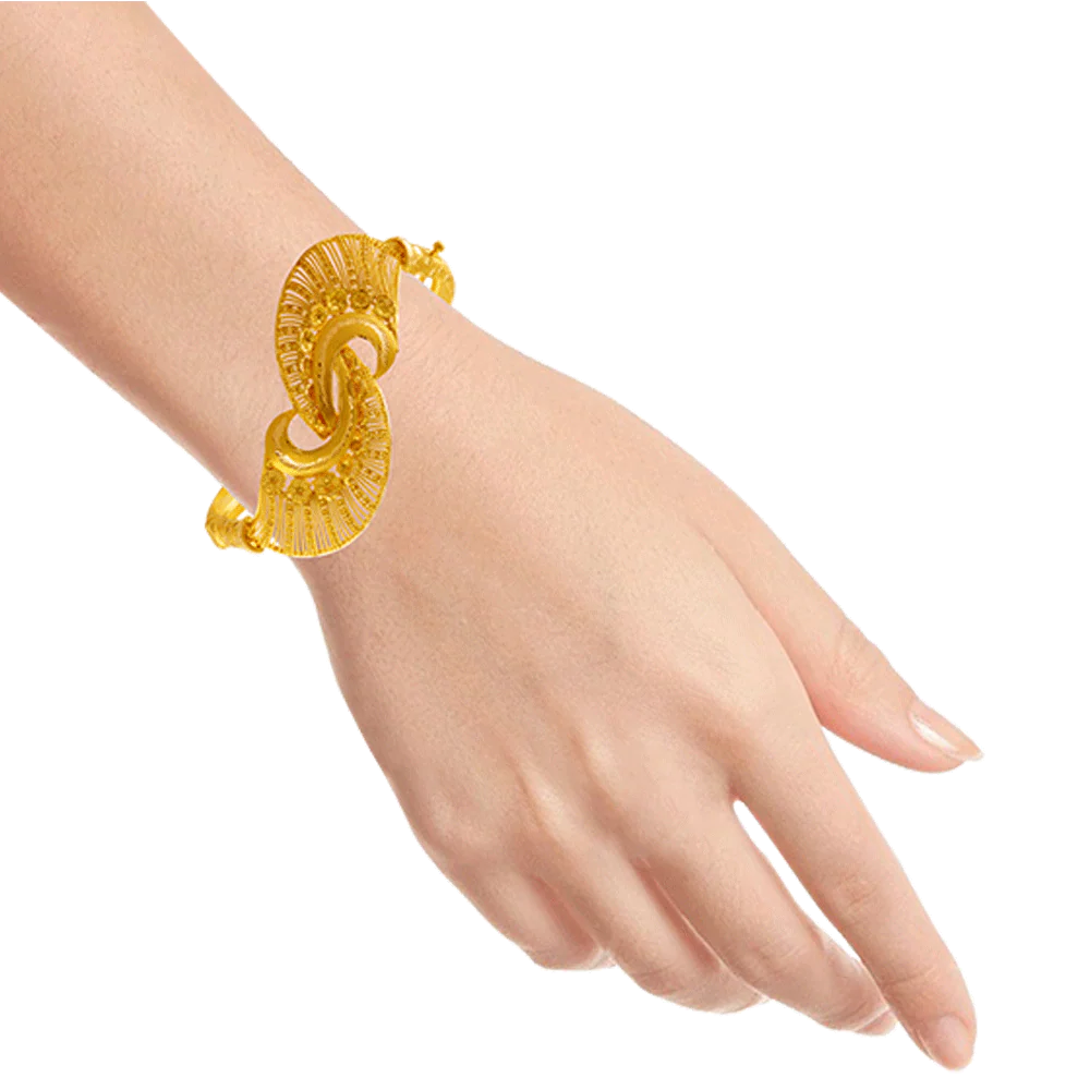 22KT Yellow Gold Bangle For Women - Image 2