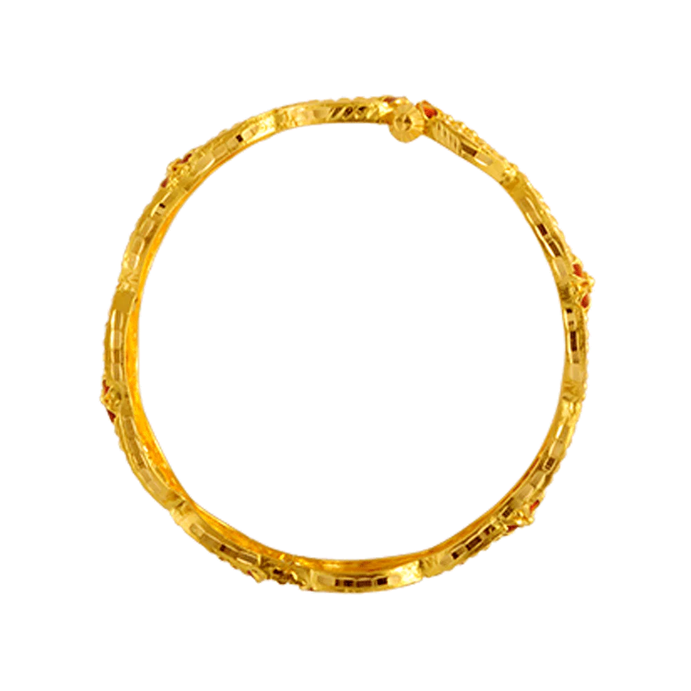 22KT Yellow Gold Bangle For Women - Image 3