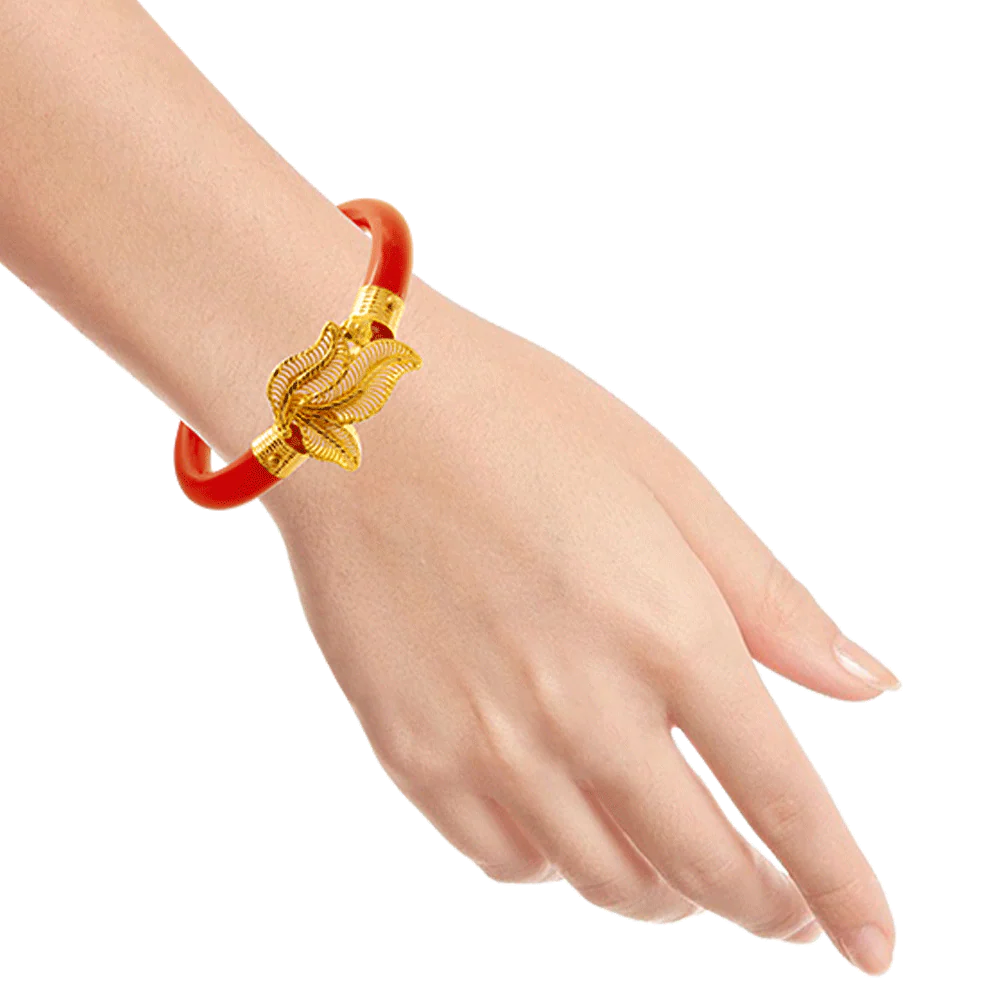 22KT Yellow Gold Bangle For Women - Image 2