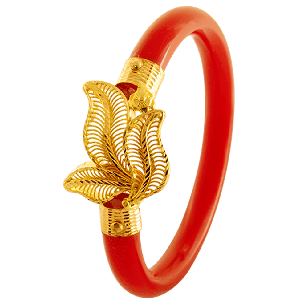 22KT Yellow Gold Bangle For Women - Image 3