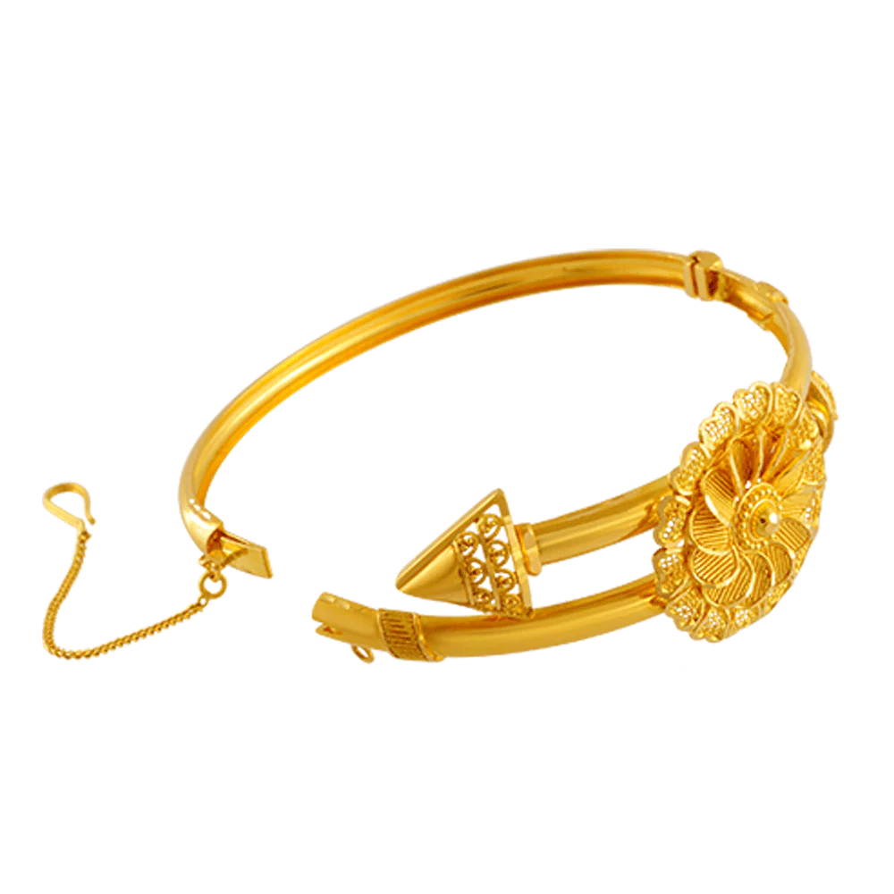 22KT Yellow Gold Bangle For Women - Image 2