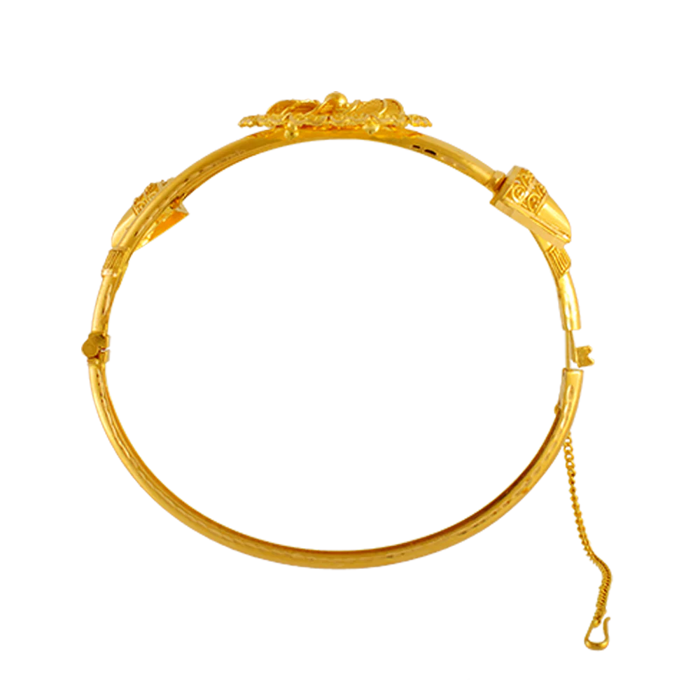 22KT Yellow Gold Bangle For Women - Image 4