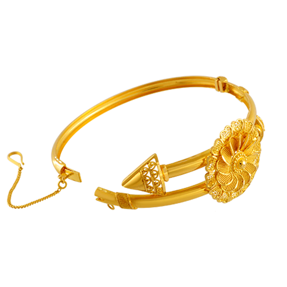 22KT Yellow Gold Bangle For Women - Image 2
