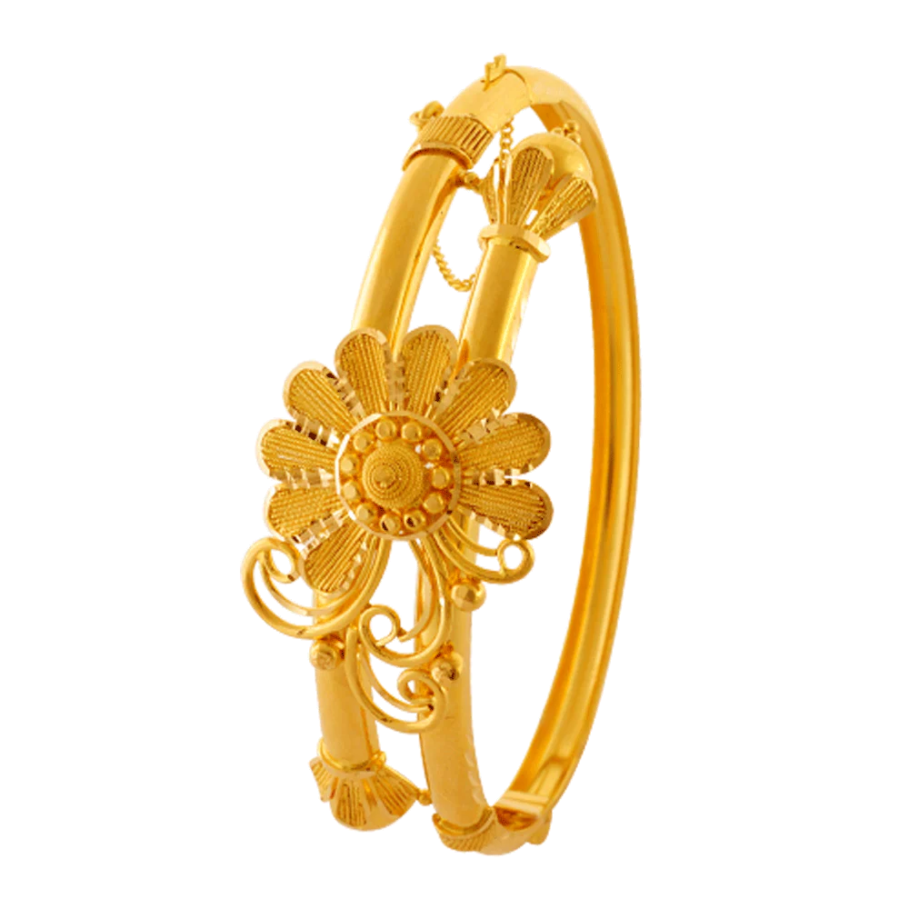 22KT Yellow Gold Bangle For Women - Image 3