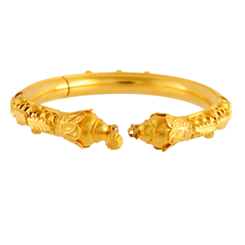 22KT Yellow Gold Bangle For Women - Image 3