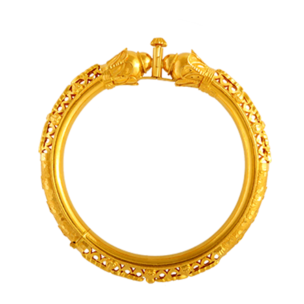 22KT Yellow Gold Bangle For Women - Image 4