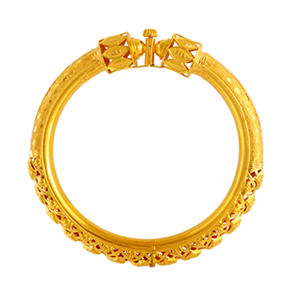 22KT Yellow Gold Bangle For Women - Image 3