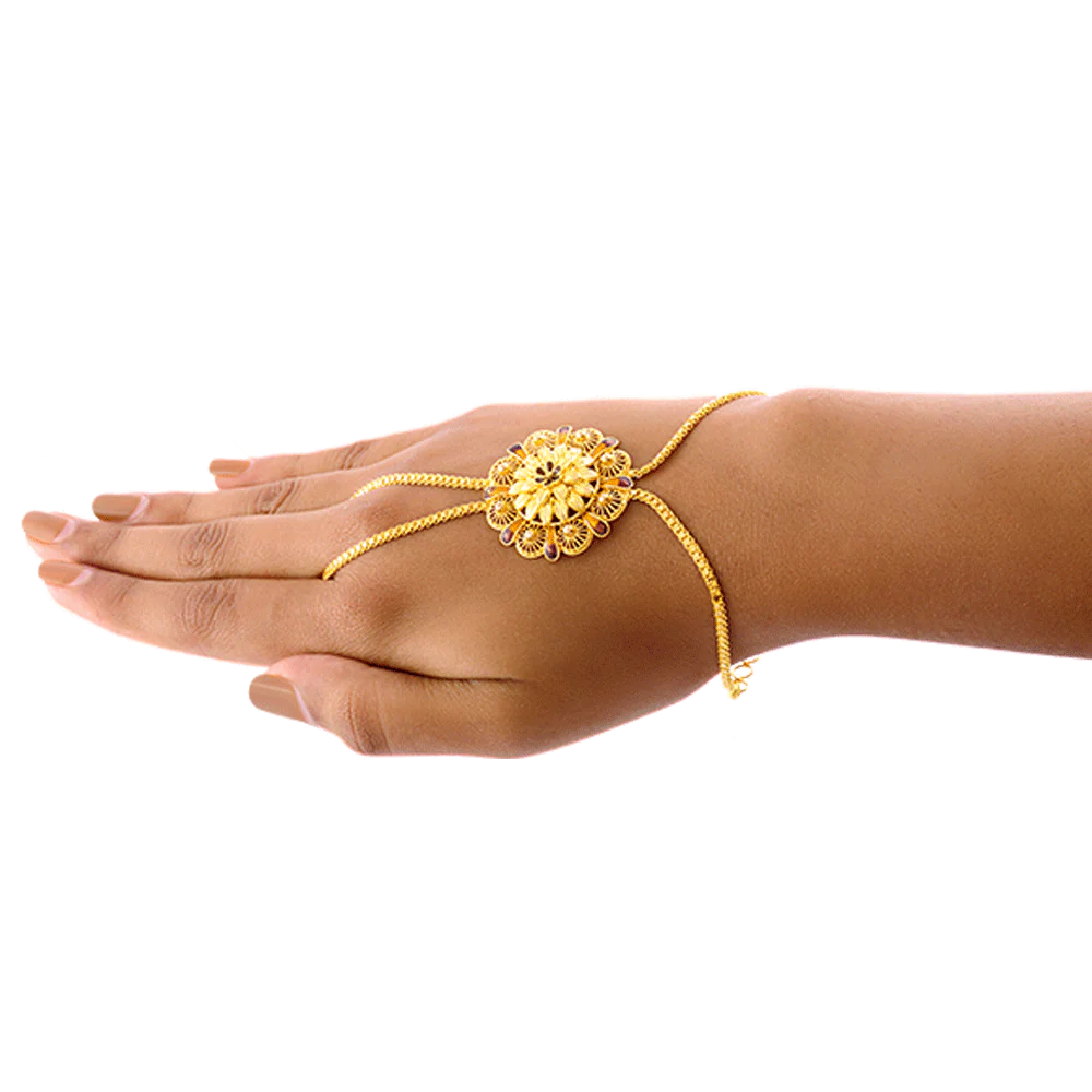 22KT Yellow Gold Bracelet For Women - Image 2