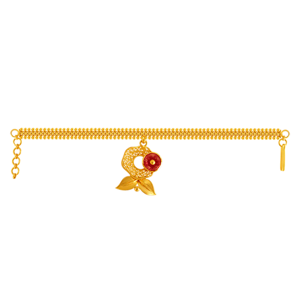 22KT Yellow Gold Bracelet For Women - Image 3
