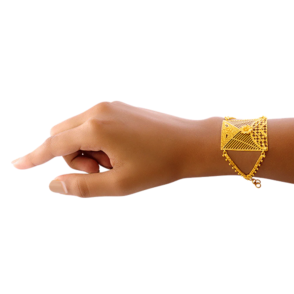 22KT Yellow Gold Bracelet For Women - Image 3
