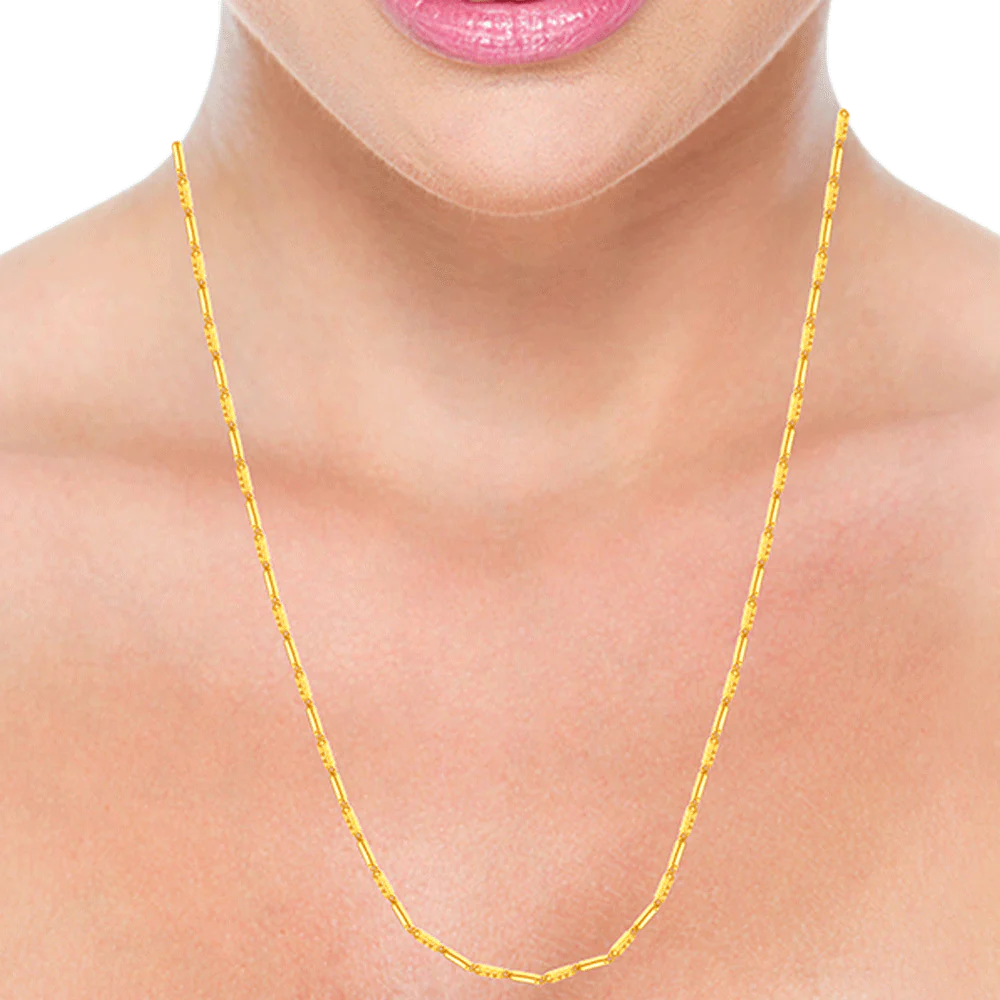 22KT Yellow Gold Chain For Women - Image 3