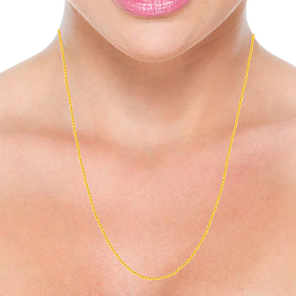 22KT Yellow Gold Chain For Women - Image 3