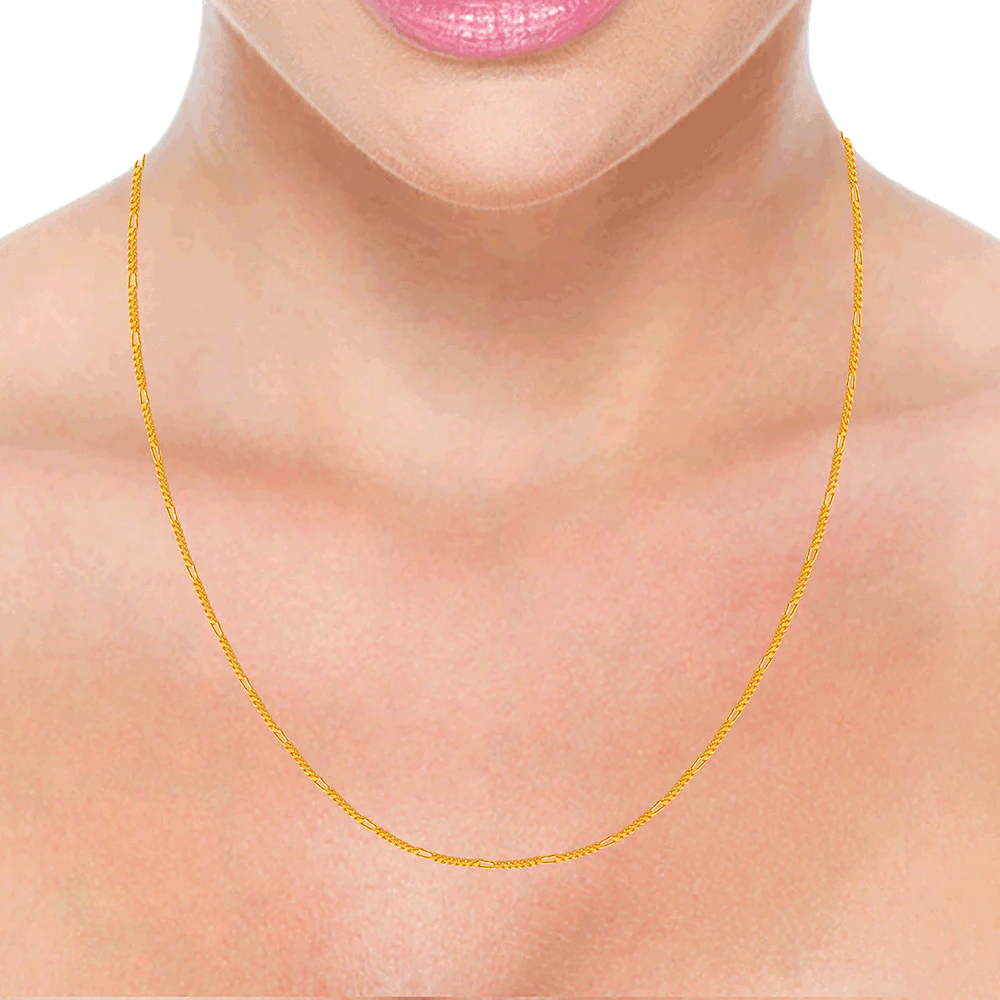 22KT Yellow Gold Chain For Women - Image 2
