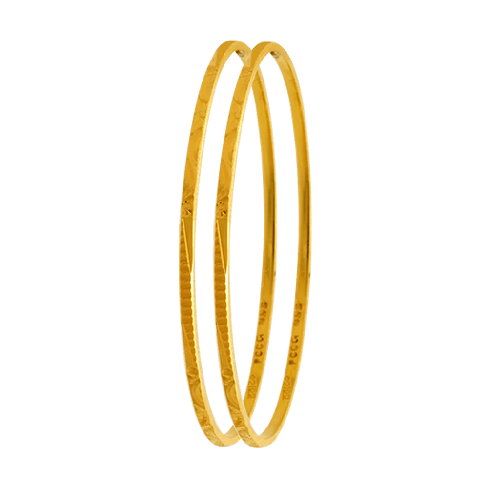 22KT Yellow Gold Chur Bangle For Women