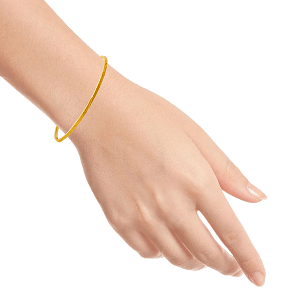 22KT Yellow Gold Chur Bangle For Women - Image 5