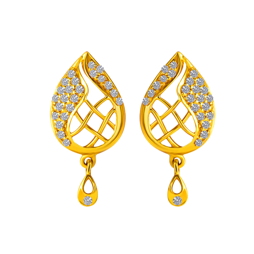 22KT Yellow Gold Earring For Women