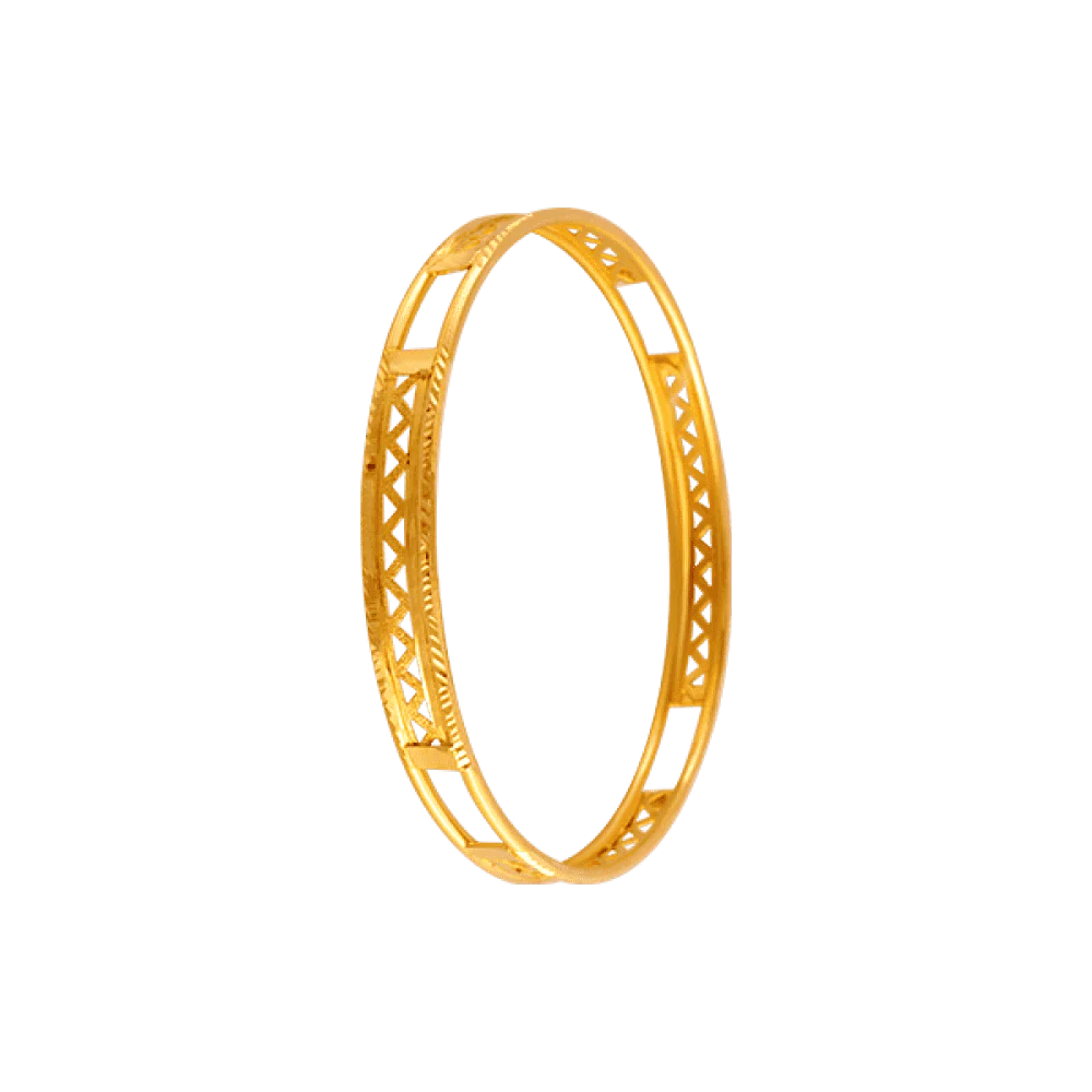22KT Yellow Gold Loha Bangle For Women