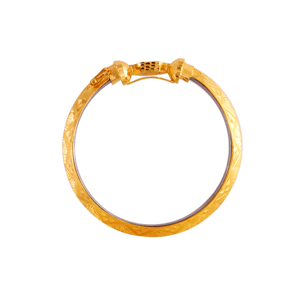 22KT Yellow Gold Loha Bangle For Women - Image 4