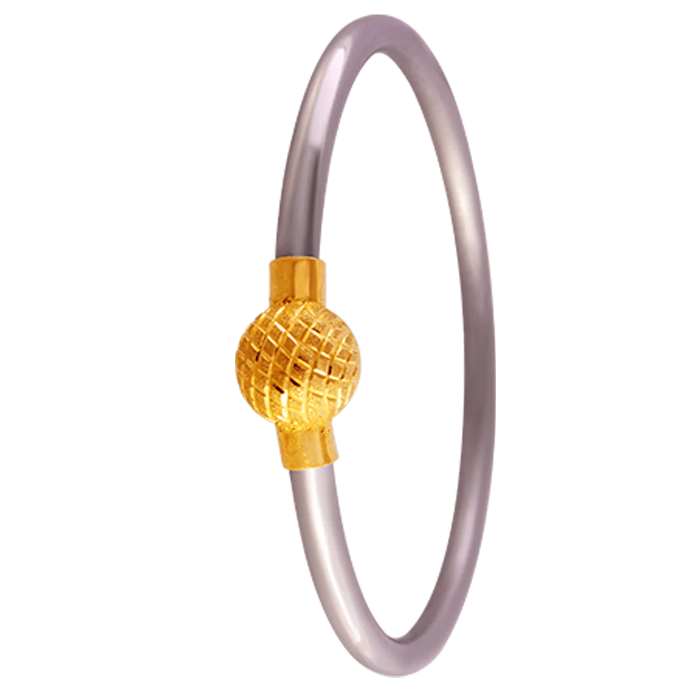 22KT Yellow Gold Loha Bangle For Women