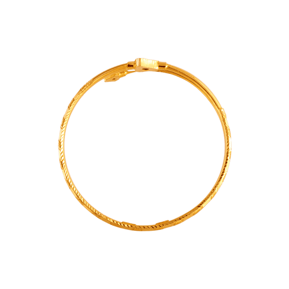 22KT Yellow Gold Loha Bangle For Women - Image 4