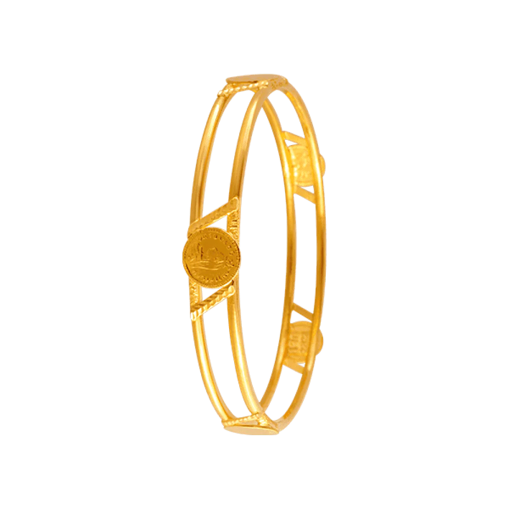 22KT Yellow Gold Loha Bangle For Women