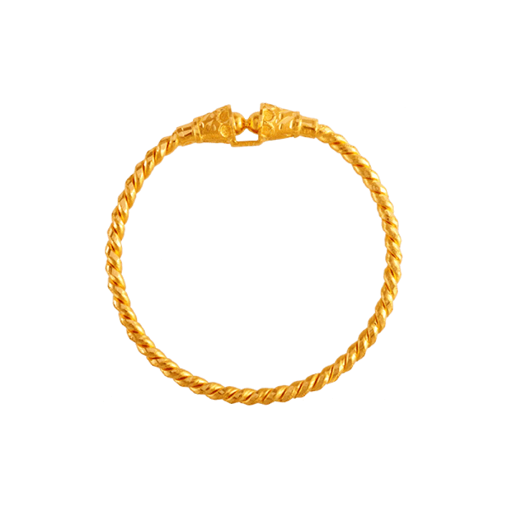 22KT Yellow Gold Loha Bangle For Women - Image 4